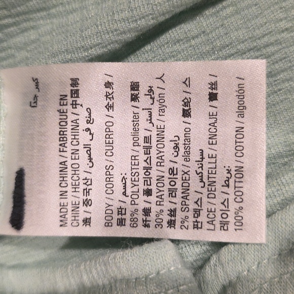 (J41) LAWLESS Women's Green Top Sz XL - Picture 7 of 8